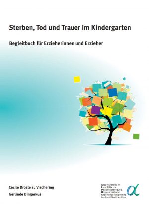Titel der Broschüre "Sterben Tod und Trauer im Kindergarten Ein Begleitbuch fuer Erzi"